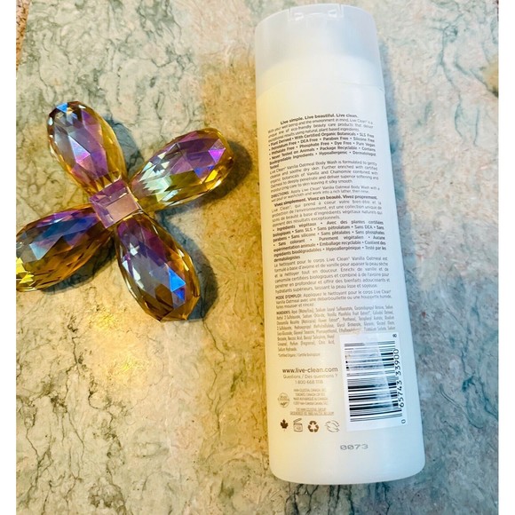 🔥 Live Clean Vanilla Oatmeal Soothing Body Wash 17 oz Eco Friendly - Picture 3 of 3